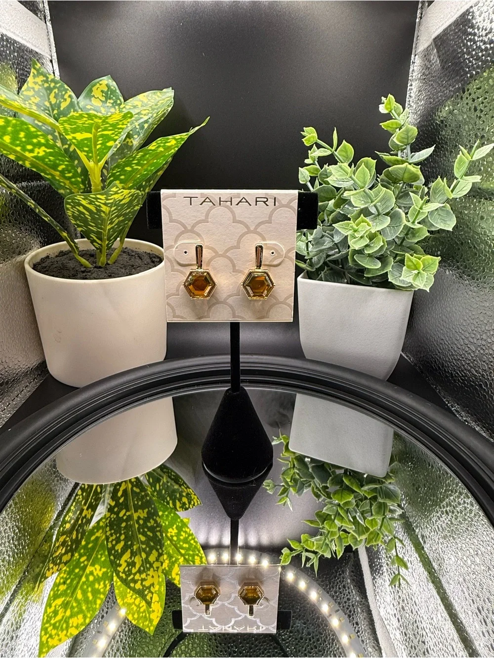 Tahari Amber Hexagon Drop Wall Decor Accent